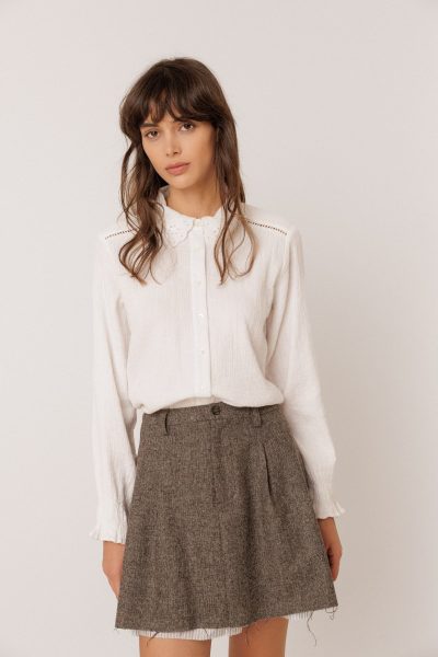 Indi and Cold ROMANTIC DOUBLE-GAUZE SHIRT